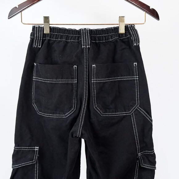 BDG Urban Outfitters Skate Jeans, Black With White Contrast Stitching, Size 24 - Picture 6 of 14